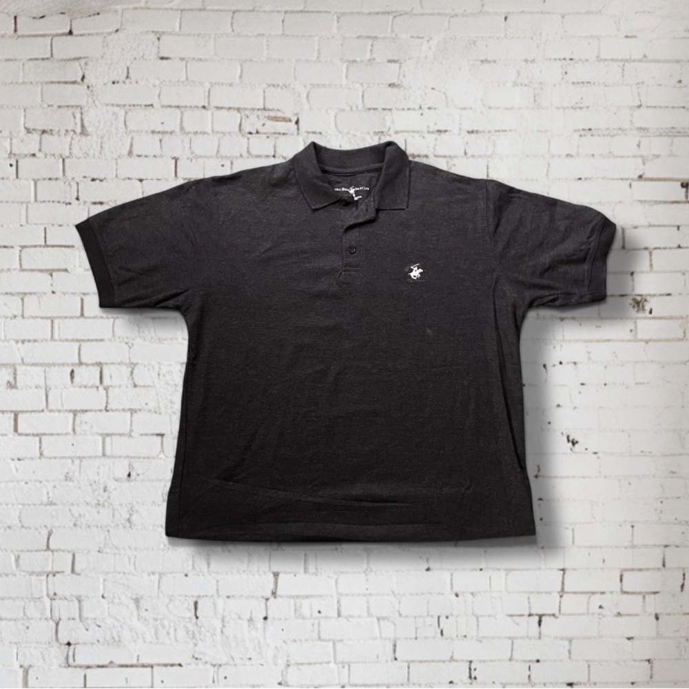 Beverly Hills Polo Club Classic Polo Shirt Embroidered Logo Short Sleeve